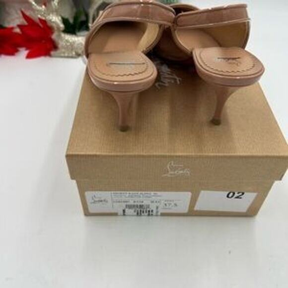 Christian louboutin women's sporty Kate 55 Patent Leather size 37.5 made Italy - Picture 4 of 11